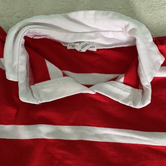 Red and white stripe collared shirt - Picture 4 of 5